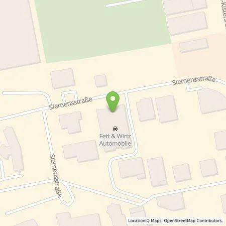 Standortübersicht der Tankstelle Fett & Wirtz in 47533 Kleve