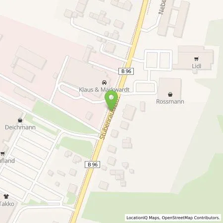 Standortübersicht der Tankstelle Wernecke GmbH in 15806 Zossen