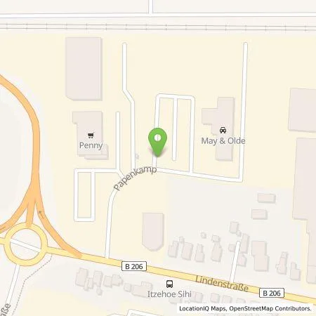 Standortübersicht der Tankstelle May & Olde GmbH in 25524 Itzehoe