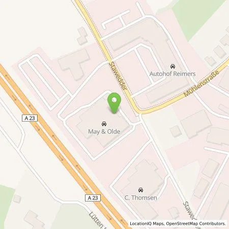 Standortübersicht der Tankstelle May & Olde GmbH in 25469 Halstenbek