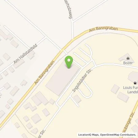 Standortübersicht der Tankstelle Hubauer GmbH in 84030 Landshut