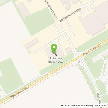 Standortübersicht der Tankstelle Autohaus Vogl e.K. in 84453 Mühldorf