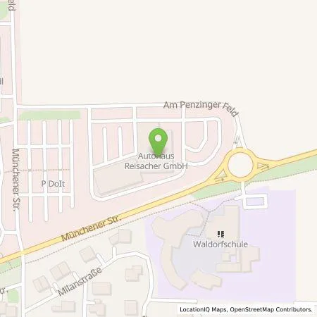 Standortübersicht der Tankstelle Autohaus Reisacher GmbH in 86899 Landsberg am Lech