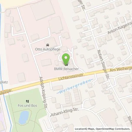 Standortübersicht der Tankstelle Autohaus Reisacher GmbH in 86381 Krumbach