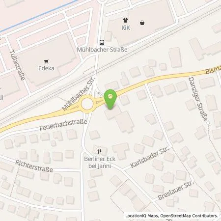 Standortübersicht der Tankstelle Autohaus Heermann und Rhein GmbH in 75031 Eppingen