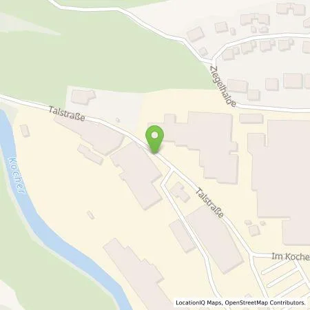 Standortübersicht der Tankstelle Friedrich Wahl GmbH & Co KG in 74429 Sulzbach-Laufen