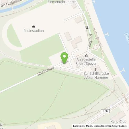 Standortübersicht der Tankstelle Verkehrsbetriebe Speyer GmbH in 67346 Speyer