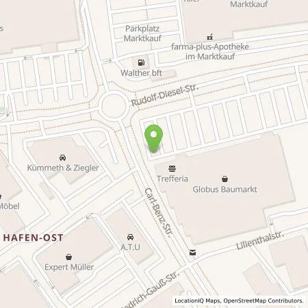 Standortübersicht der Tankstelle Pfalzwerke AG in 97424 Schweinfurt