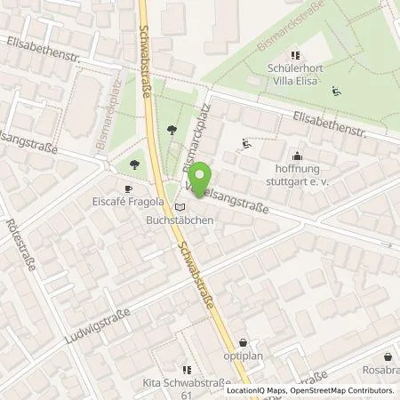 Standortübersicht der Tankstelle eze.network GmbH in 70176 Stuttgart