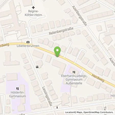 Standortübersicht der Tankstelle eze.network GmbH in 70174 Stuttgart