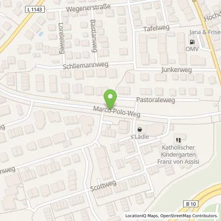 Standortübersicht der Tankstelle eze.network GmbH in 70439 Stuttgart