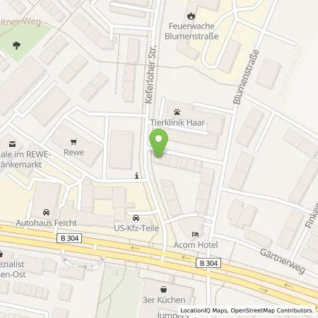 Standortübersicht der Tankstelle eze.network GmbH in 85540 Haar