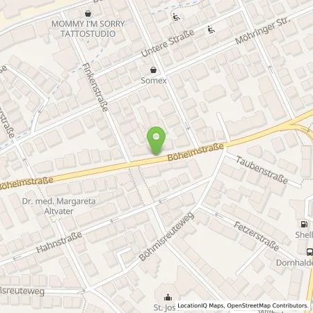 Standortübersicht der Tankstelle eze.network GmbH in 70199 Stuttgart