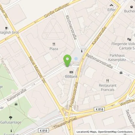 Standortübersicht der Tankstelle eze.network GmbH in 60311 Frankfurt am Main