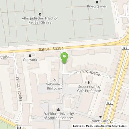 Standortübersicht der Tankstelle eze.network GmbH in 60318 Frankfurt am Main