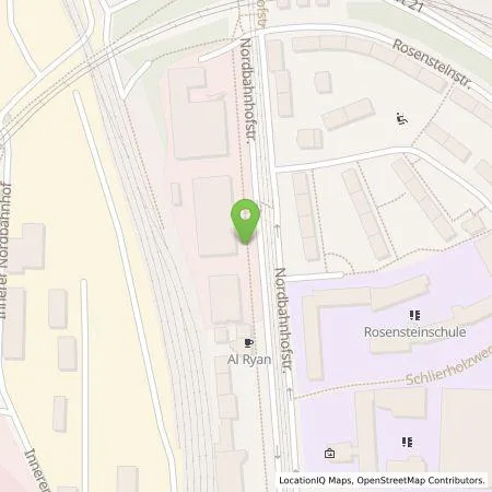 Standortübersicht der Tankstelle eze.network GmbH in 70191 Stuttgart