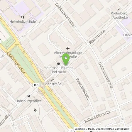 Standortübersicht der Tankstelle eze.network GmbH in 60385 Frankfurt am Main