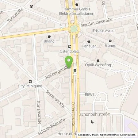 Standortübersicht der Tankstelle eze.network GmbH in 70188 Stuttgart