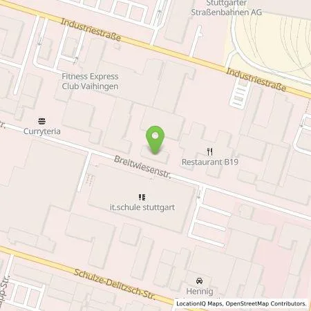 Standortübersicht der Tankstelle eze.network GmbH in 70565 Stuttgart