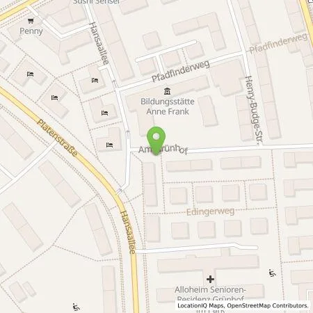 Standortübersicht der Tankstelle eze.network GmbH in 60320 Frankfurt am Main