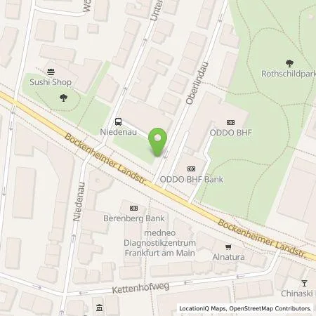 Standortübersicht der Tankstelle eze.network GmbH in 60323 Frankfurt am Main