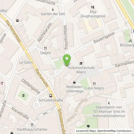 Standortübersicht der Tankstelle eze.network GmbH in 55116 Mainz