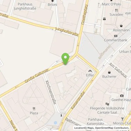 Standortübersicht der Tankstelle eze.network GmbH in 60311 Frankfurt am Main