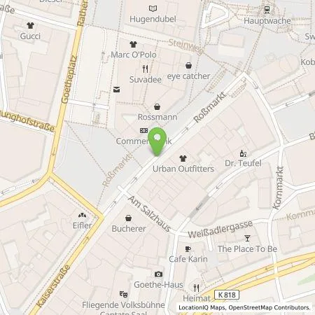 Standortübersicht der Tankstelle eze.network GmbH in 60311 Frankfurt am Main