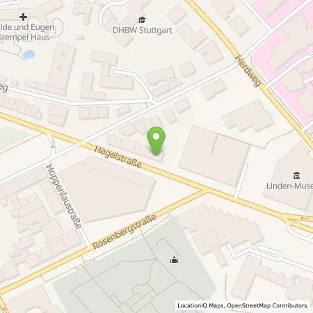 Standortübersicht der Tankstelle eze.network GmbH in 70174 Stuttgart