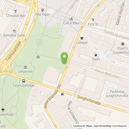 Standortübersicht der Tankstelle eze.network GmbH in 60311 Frankfurt am Main