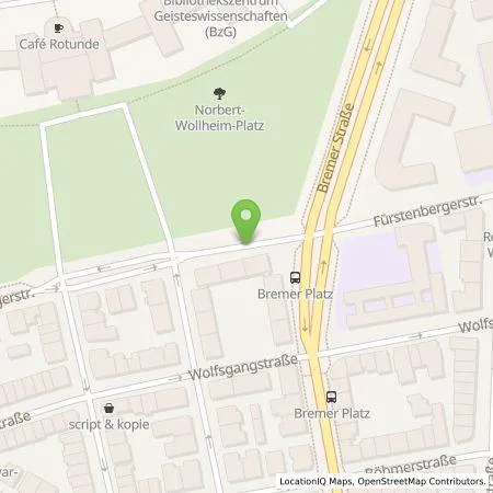 Standortübersicht der Tankstelle eze.network GmbH in 60323 Frankfurt am Main