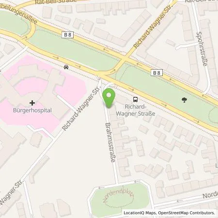 Standortübersicht der Tankstelle eze.network GmbH in 60318 Frankfurt am Main