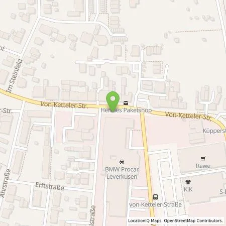 Standortübersicht der Tankstelle eze.network GmbH in 51371 Leverkusen