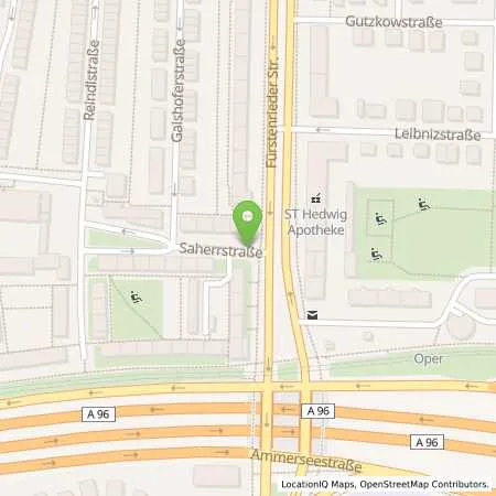 Standortübersicht der Tankstelle SWM Versorgungs GmbH in 80686 München