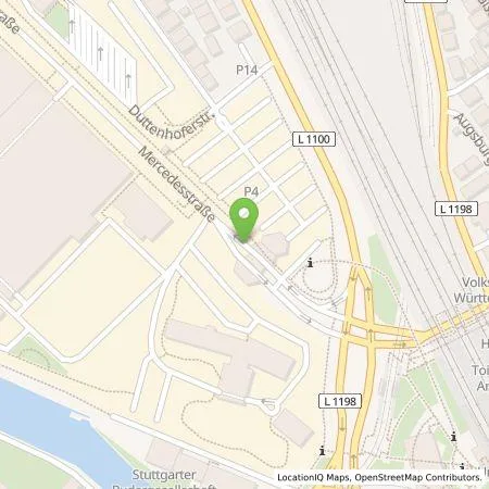 Standortübersicht der Tankstelle eze.network GmbH in 70327 Stuttgart