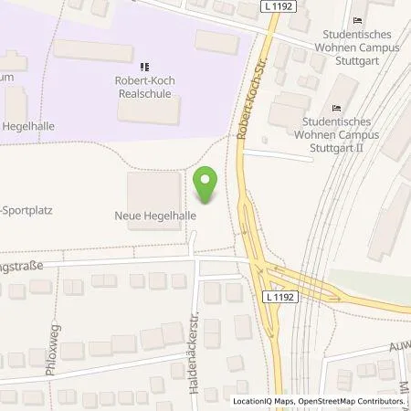 Standortübersicht der Tankstelle eze.network GmbH in 70565 Stuttgart