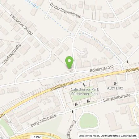 Standortübersicht der Tankstelle eze.network GmbH in 70199 Stuttgart