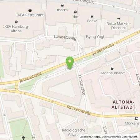 Standortübersicht der Tankstelle eze.network GmbH in 22767 Hamburg