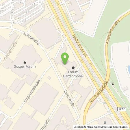 Standortübersicht der Tankstelle eze.network GmbH in 70469 Stuttgart