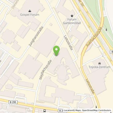 Standortübersicht der Tankstelle eze.network GmbH in 70469 Stuttgart