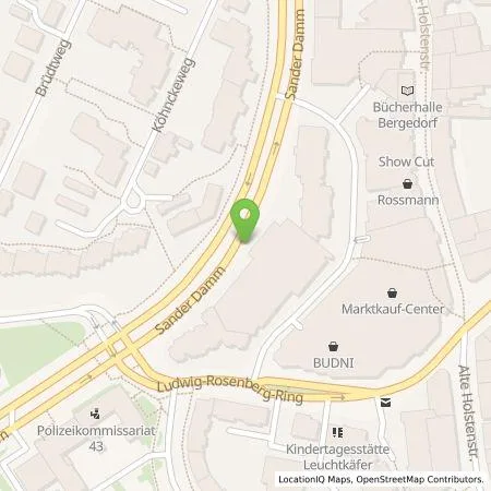 Standortübersicht der Tankstelle eze.network GmbH in 21031 Hamburg