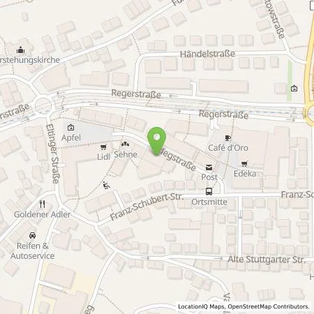 Standortübersicht der Tankstelle eze.network GmbH in 70195 Stuttgart