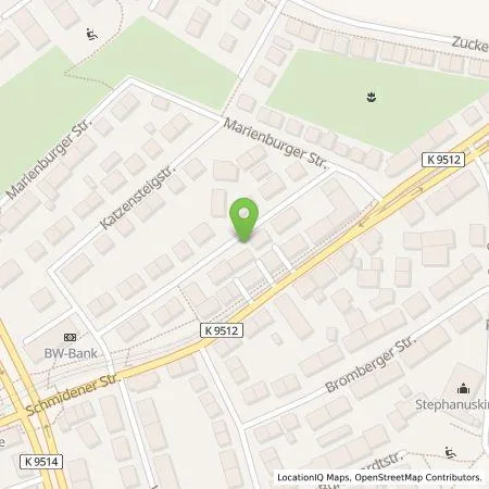 Standortübersicht der Tankstelle eze.network GmbH in 70374 Stuttgart