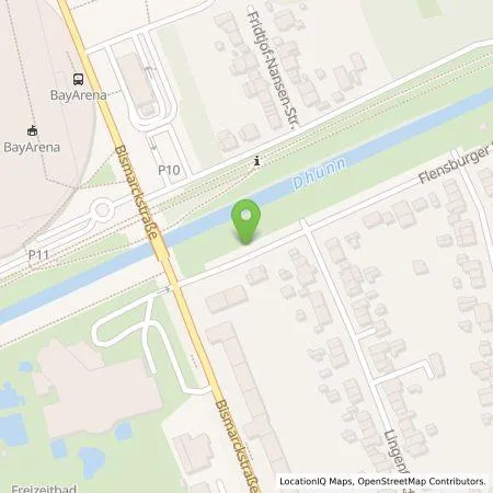 Standortübersicht der Tankstelle eze.network GmbH in 51373 Leverkusen