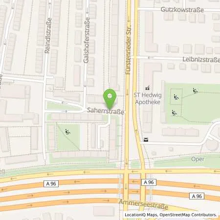 Standortübersicht der Tankstelle SWM Versorgungs GmbH in 80686 München