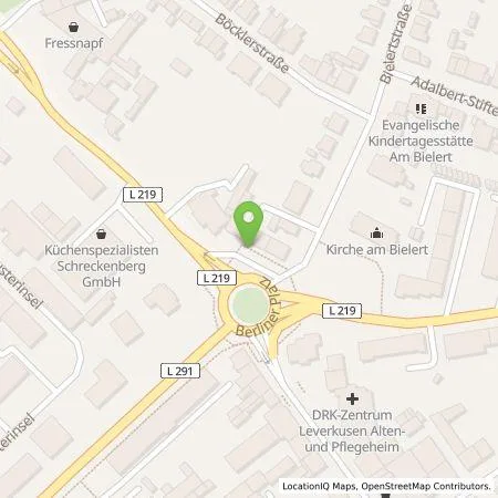 Standortübersicht der Tankstelle eze.network GmbH in 51379 Leverkusen