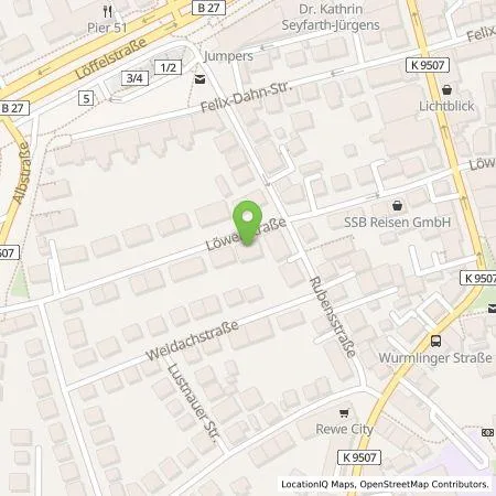 Standortübersicht der Tankstelle eze.network GmbH in 70597 Stuttgart