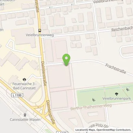 Standortübersicht der Tankstelle eze.network GmbH in 70372 Stuttgart