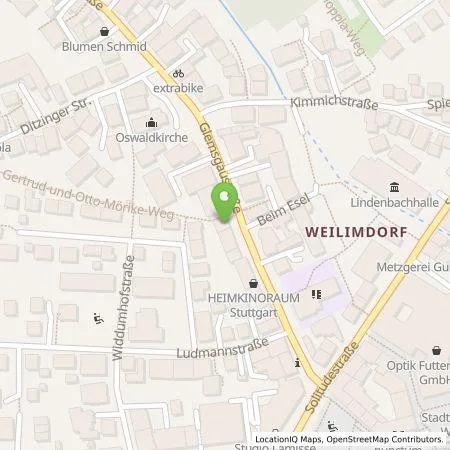 Standortübersicht der Tankstelle eze.network GmbH in 70499 Stuttgart