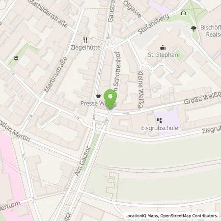 Standortübersicht der Tankstelle eze.network GmbH in 55116 Mainz